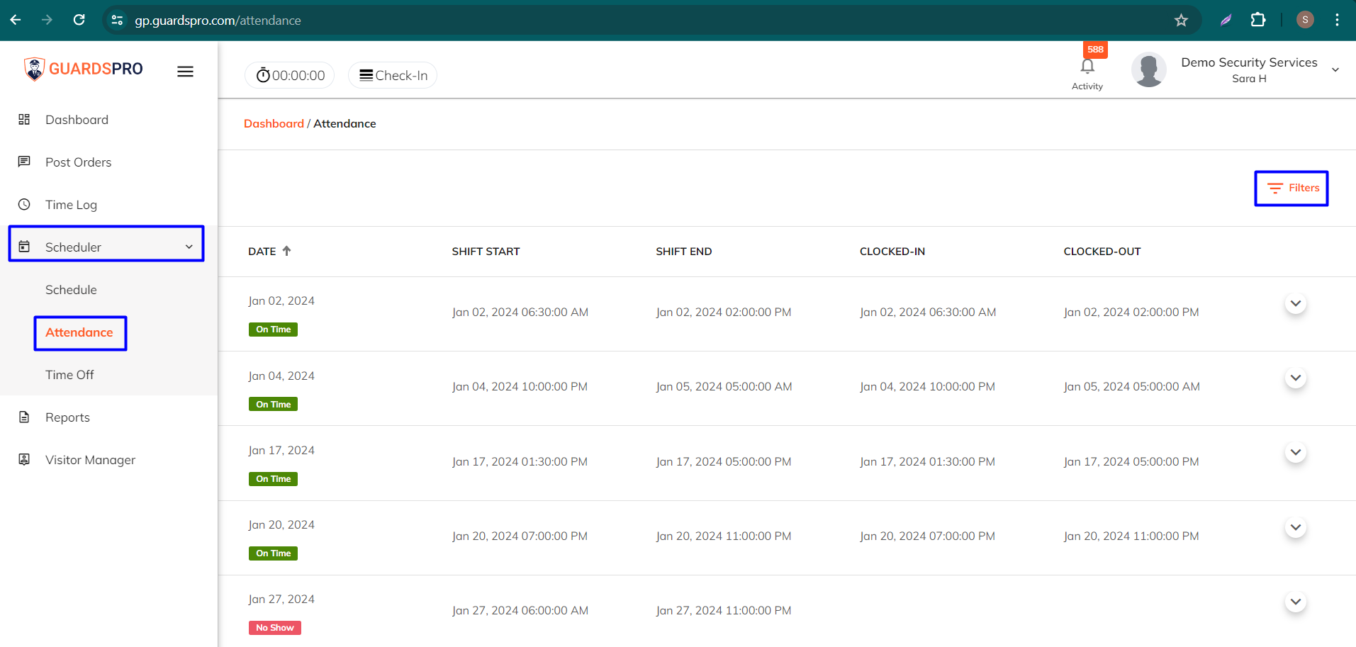 How to check attendance report on Guard Web Portal? – GuardsPro Support ...